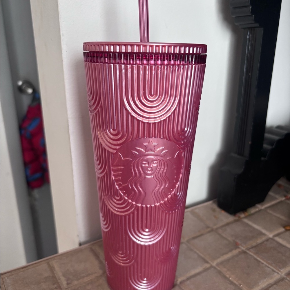 Starbucks Pink Textured Tumbler